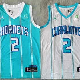 NBA LaMelo Ball No. 2 Hornets Jersey Embroidered Basketball Jersey(2 CP)-2026