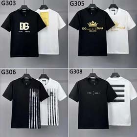 Dolce & Gabbana Men's Printed Short Sleeve T-Shirt-1935