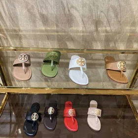 Tory Burch new plus-size thong flat beach sandals-5672  