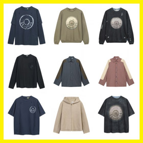 Acne Studios Printed Washed Distressed Loose-fitting Hooded Sweatshirt-6363  